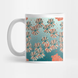 orange blossom pattern by Lisa Casineau Mug